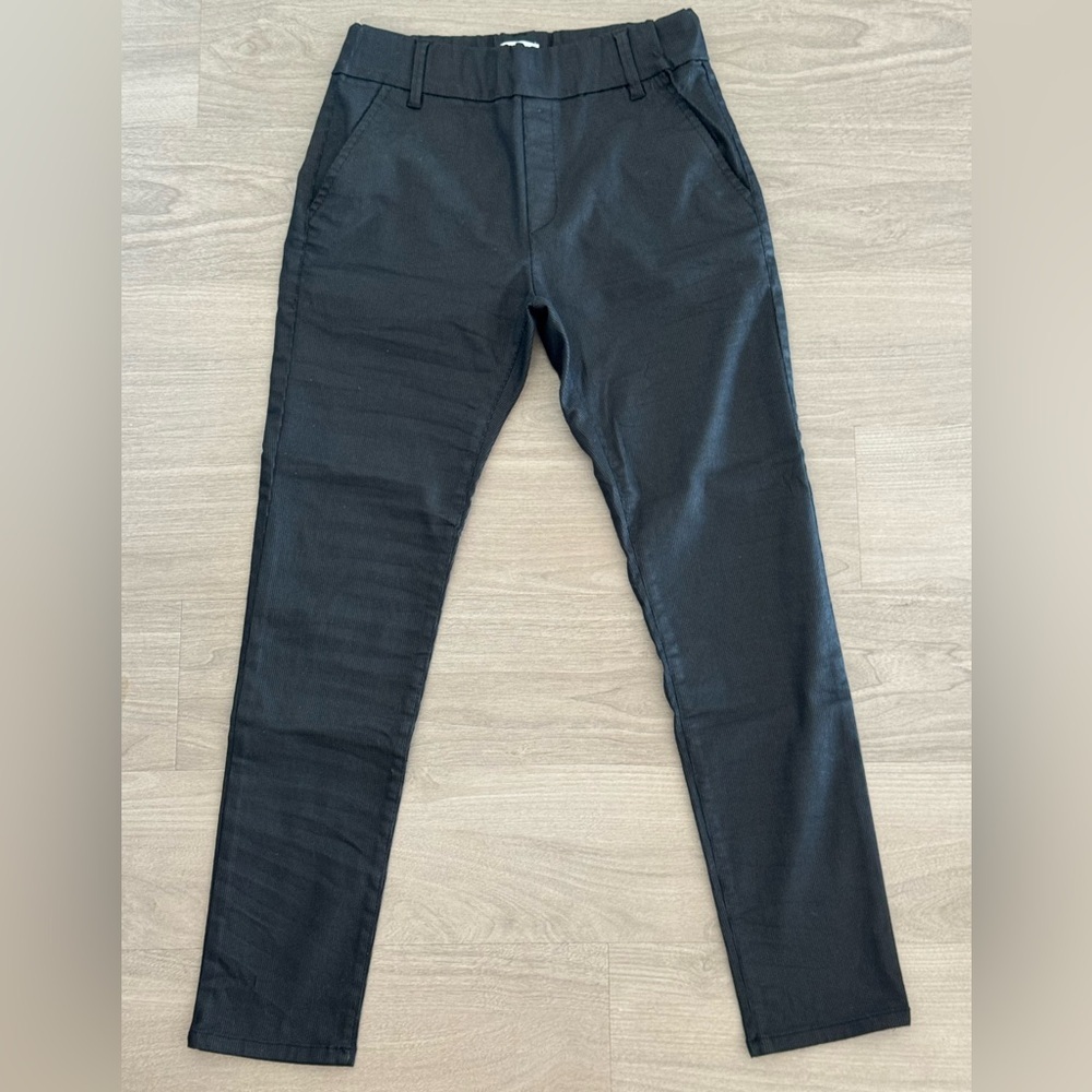 Black Skinny Pants with Subtle Stripe Finish 🖤